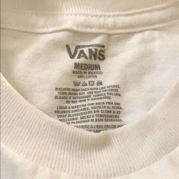 VANS 💥SALE!💥 Classic Cotton Men’s Size T-Shirt White Grey Logo VN000LFLY2Q - Picture 6 of 6